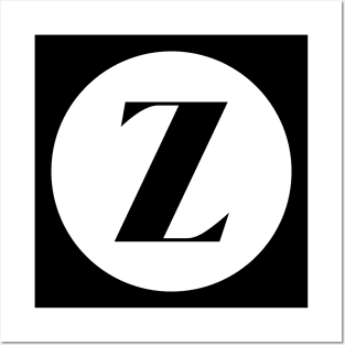 Z (Letter Initial Monogram) Posters and Art